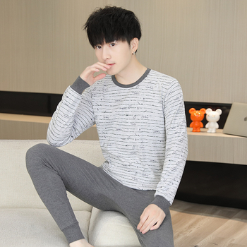 Σετ από βαμβακερό θερμικό τοπ και παντελόνια για εφήβους, διαπνέον, ελαστικό και ζεστό, μεσαίου βάρους 161–180 g/m², ένα στρώμα