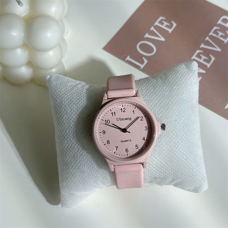 Ceas femei cu cuarț, afișaj analog cu ace, mișcare Seagull SL68, rezistență la apă 10 m, curea din silicon, carcasă din aliaj