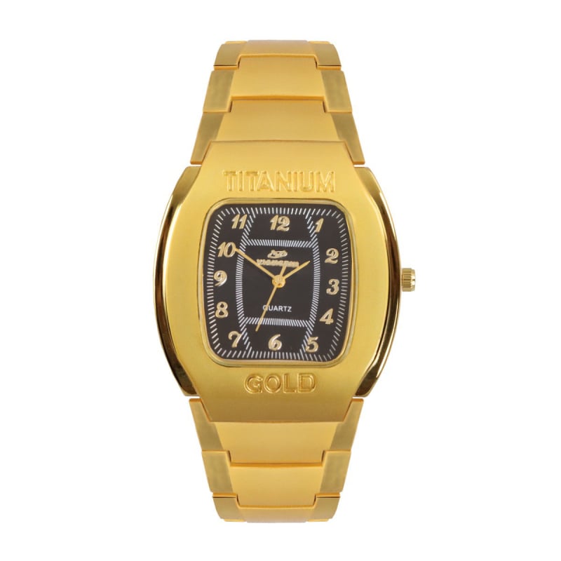 Унисекс часовник с барелова форма, кварцов механизъм, модел 68, циферблат барел, корпус от сплав, каишка от сплав