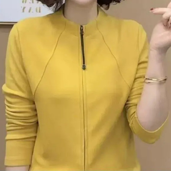 Chenille кардиган с цип, пухкава яка, еластан и тънък силует