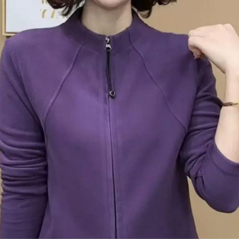 Chenille кардиган с цип, пухкава яка, еластан и тънък силует