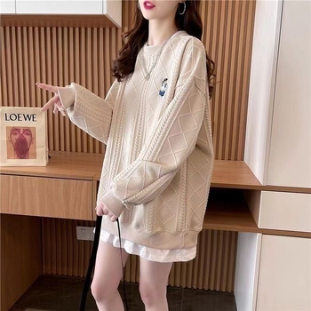 Chenille dukserica s kapuljom, slobodan kroj, srednja duljina, dugi rukavi, 50–70% spandex