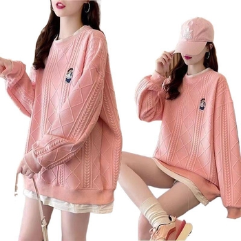 Chenille dukserica s kapuljom, slobodan kroj, srednja duljina, dugi rukavi, 50–70% spandex