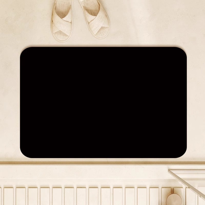 Xisheng Prostirka za prag kupaonice – motiv banana lišća, diatomitna ilovača, otisak/štanciranje, posebnog oblika, periva