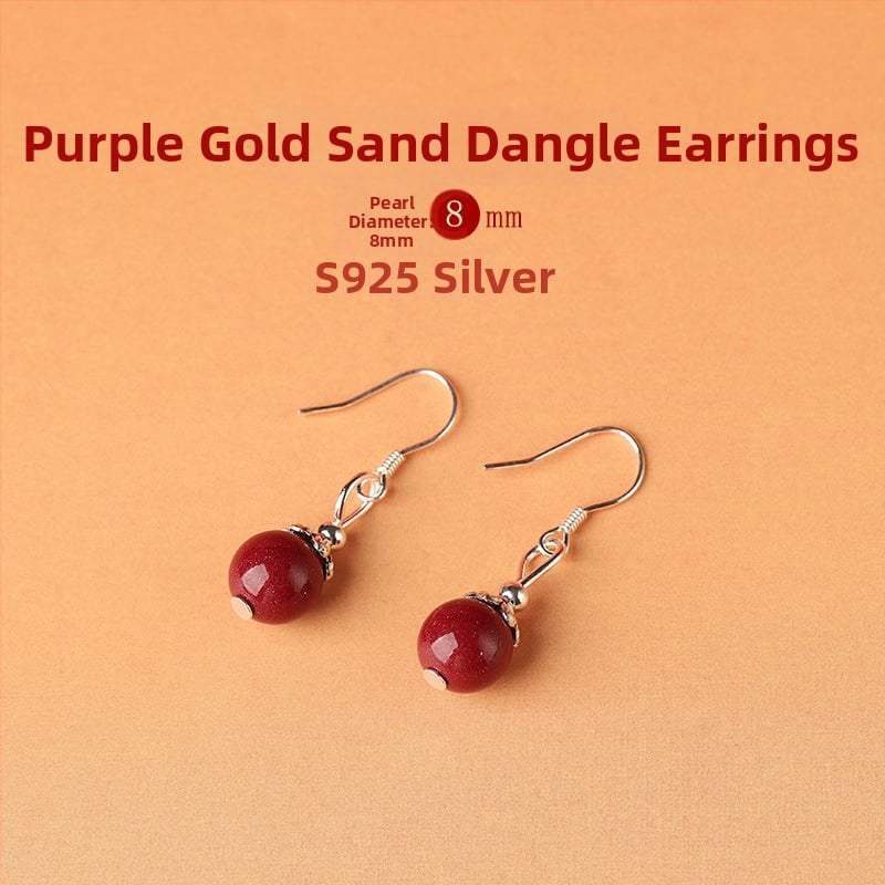 Cinnabar pilieniem auskari – auskari Yu Fu Xiang, ģeometriska etniskā mākslinieciska retro stilā, izlaišana 2025. gada vasarā.