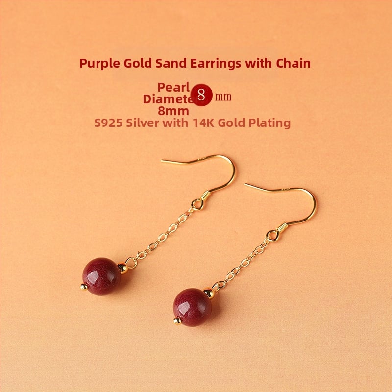 Cinnabar pilieniem auskari – auskari Yu Fu Xiang, ģeometriska etniskā mākslinieciska retro stilā, izlaišana 2025. gada vasarā.