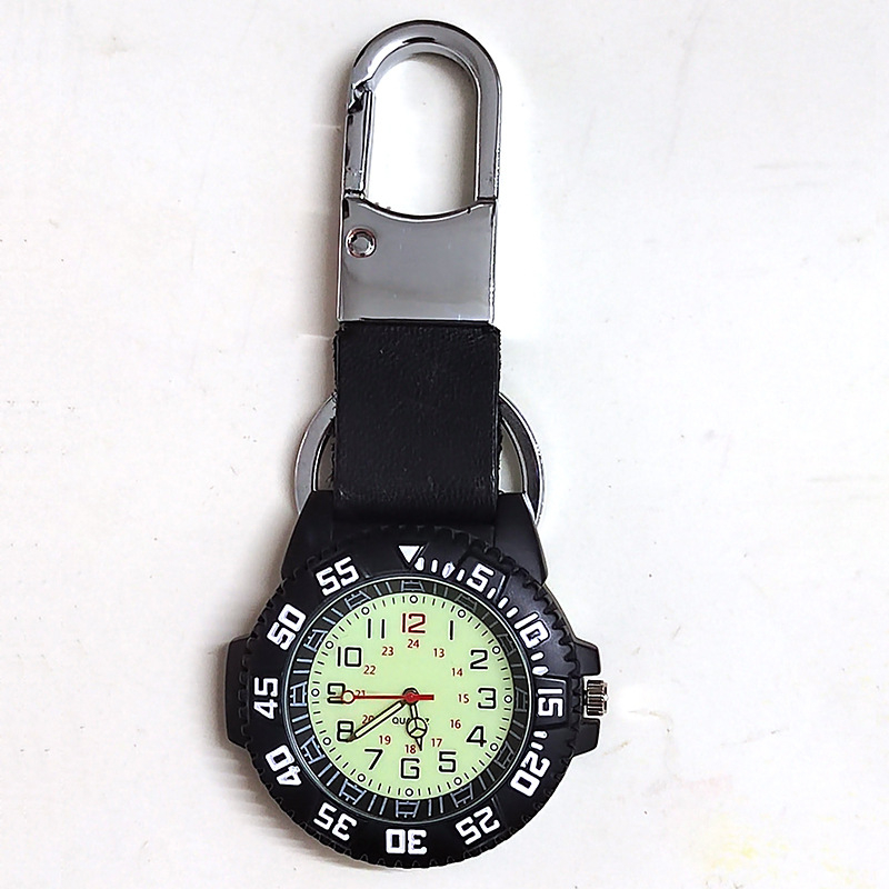 Ceas sport outdoor cu carabină, busolă și display luminos; mișcare cuarț; curea textilă