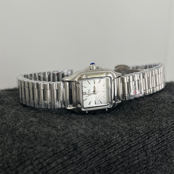 Ceas de damă cu cadran pătrat, din oțel inoxidabil, curea din oțel inoxidabil, mișcare cuarț importată, stil medieval