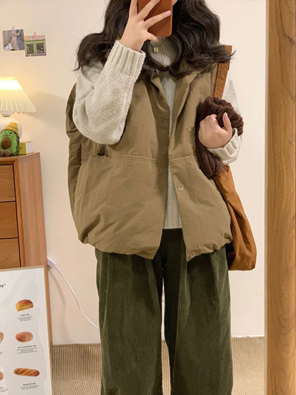 Trudničke hlače od corduroya s fleece podstavom, jogger kroj, skraćene dužine, jesen-zima, petite, haremski stil, ravne i široke nogavice, kod 12189
