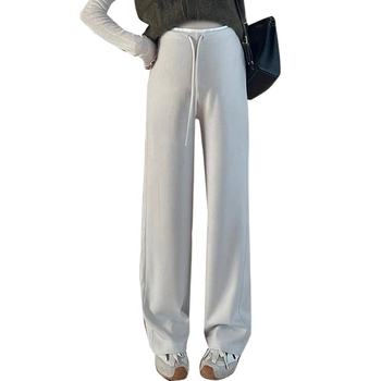 Бременни панталони с широки крачоли, памук-полиестерова смес (50–70% памук / 30–50% полиестер), микроеластичност, топли за всички сезони