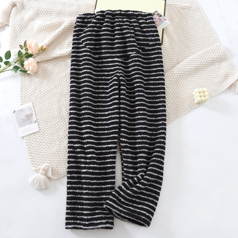 Панталони за бременни за есенно-зимния сезон с подкрепа за корема, плътен фланел, висока талия, пълна дължина, запазват топлината