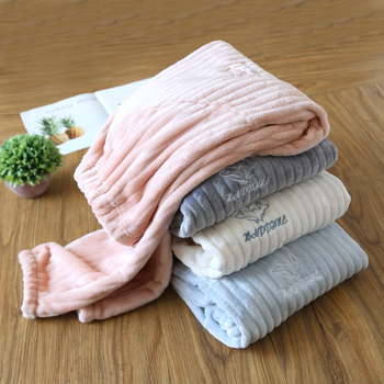 Фланелени панталони за бременни с поддръжка на корема, есенно-зимни, дебел флийс, регулируема талия, домашни панталони за носене