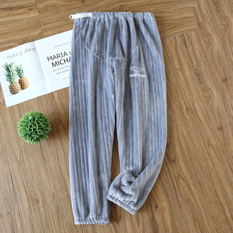 Фланелени панталони за бременни с поддръжка на корема, есенно-зимни, дебел флийс, регулируема талия, домашни панталони за носене