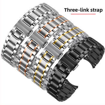 Nerezová oceľová retiazka na Huawei Band 10 – tenký sedem-vláknový reťazový pás; kompatibilný aj s Huawei Band 8 a Band 9 troj-vláknový pevný oceľový pás