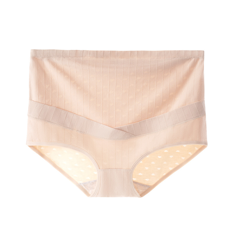 Бременни дамски долнища с висока талия и подкрепа за корема, дишащ памучен плат 90–95%, джакардова тъкан, памучна подплата