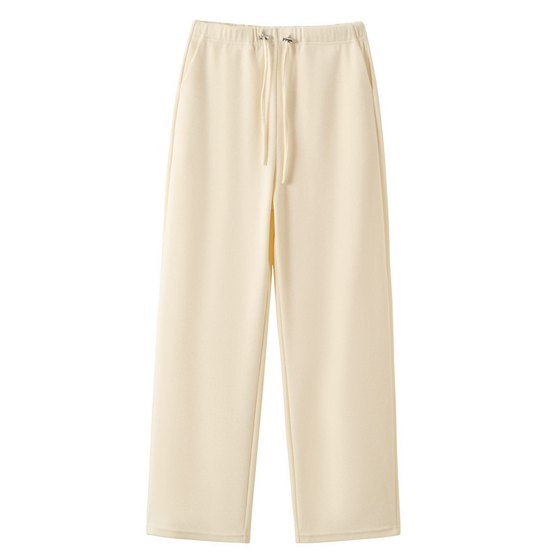 Майчински панталони със свободна кройка, 3/4 дължина, Chenille плат, съдържание на памук под 30%