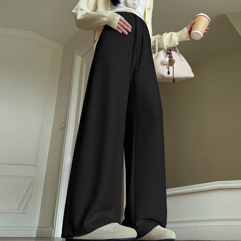 Майчински панталони със свободна кройка, 3/4 дължина, Chenille плат, съдържание на памук под 30%