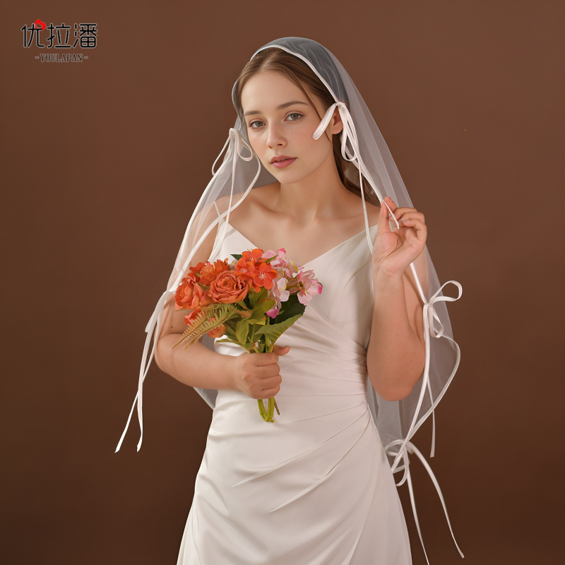 Yulapan V310 Tīkla vāle ar jostu – Sievietes galvas rotai kāzām un fotosesijai