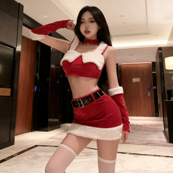 Xia Yang baršunasti božićni cheongsam cosplay kostim za djevojku-zecu