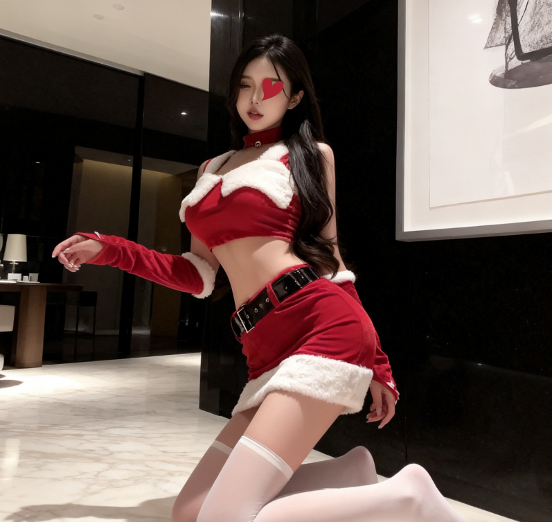 Xia Yang baršunasti božićni cheongsam cosplay kostim za djevojku-zecu