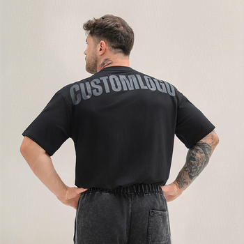 Sportos Oversize póló – kerek nyakú, rövid ujjú, lélegző rugalmas pamut, 220 g