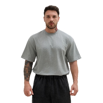 Sportos Oversize póló – kerek nyakú, rövid ujjú, lélegző rugalmas pamut, 220 g