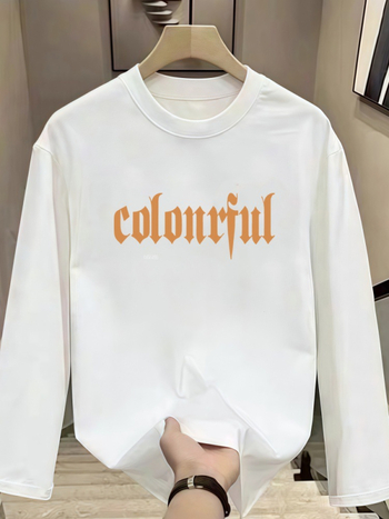 Muška majica, opuštenog kroja, dugi rukavi, okrugli izrez, 96% pamuka, anime otisak