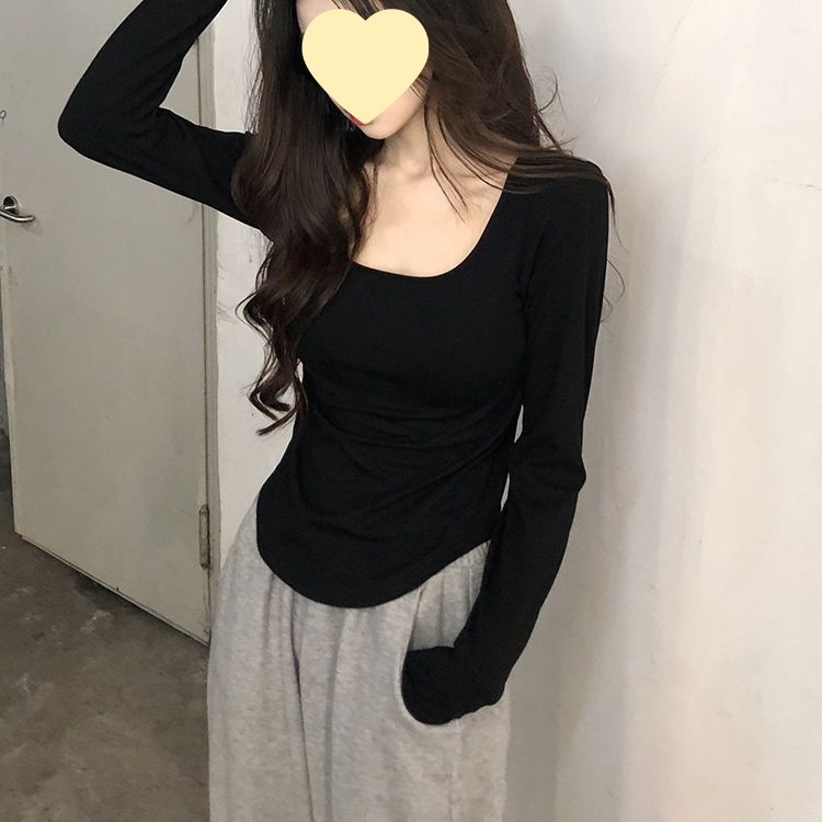 Póló négyzetes gallérral, A-vonalú siluetta, hímzés, 100% pamut