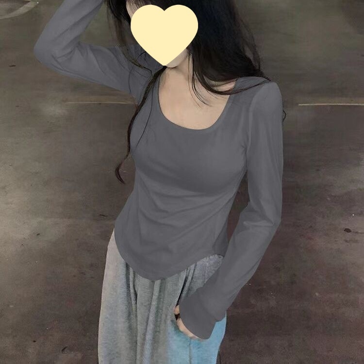 Póló négyzetes gallérral, A-vonalú siluetta, hímzés, 100% pamut