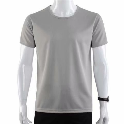 Vyrų poliesterio T-marškinėliai: vandeniui atsparūs, greitai džiūsta, nano atsparūs nešvarumams, trumpomis rankovėmis