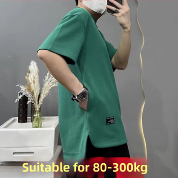 Marškinėliai su trumpomis rankovėmis, laisvas kirpimas, poliesteris 96%+, apvali kaklo iškirptė