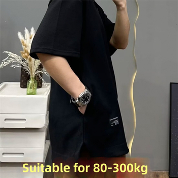 Marškinėliai su trumpomis rankovėmis, laisvas kirpimas, poliesteris 96%+, apvali kaklo iškirptė