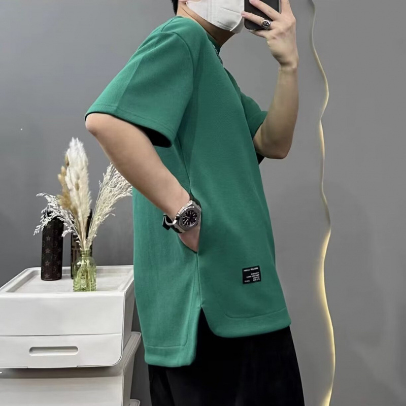 Marškinėliai su trumpomis rankovėmis, laisvas kirpimas, poliesteris 96%+, apvali kaklo iškirptė