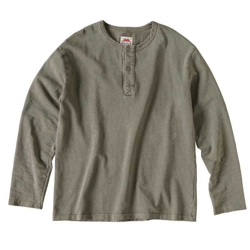 Vyrų medvilninis dryžuotas ilgomis rankovėmis marškinėliai su apvaliu kaklu, laisvas kirpimas, ruduo 2024