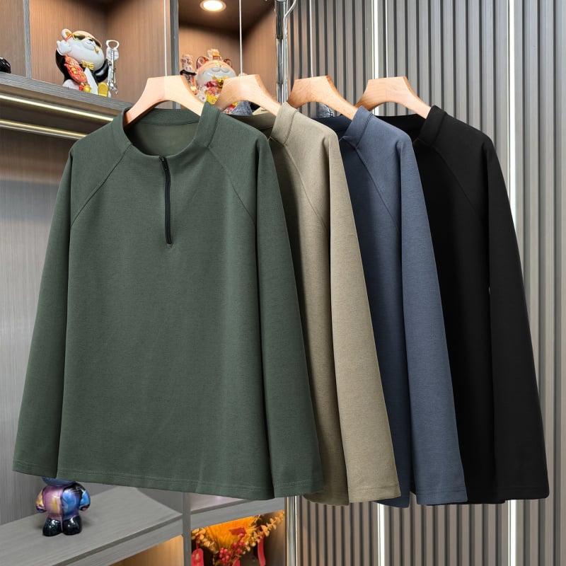 Korejskog stila, slobodan kroj, dugi rukavi, jednobojna poliester majica, 96% poliester
