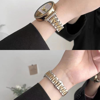 Nerezový oceľový náramok na hodinky so sedem-nitným dizajnom, štýl Fashion OL, uvedenie leto 2025, hlavný trh: Severná Amerika