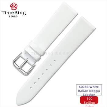 TimeKing TK6005B Napa kožený remienok na hodinky s hodvábnou textúrou, matný povrch, tenký profil