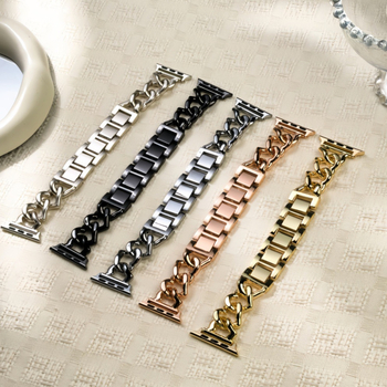 Remen za sat Twist Heart Chain za Apple Watch Ultra – legura metalna narukvica, Burei