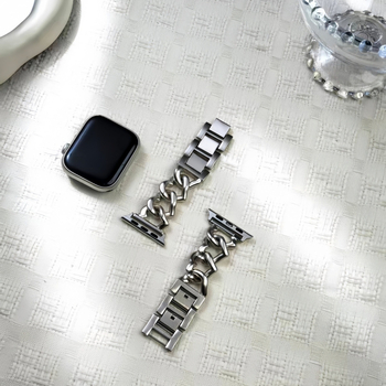 Remen za sat Twist Heart Chain za Apple Watch Ultra – legura metalna narukvica, Burei