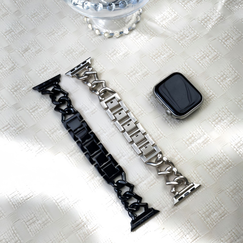 Remen za sat Twist Heart Chain za Apple Watch Ultra – legura metalna narukvica, Burei