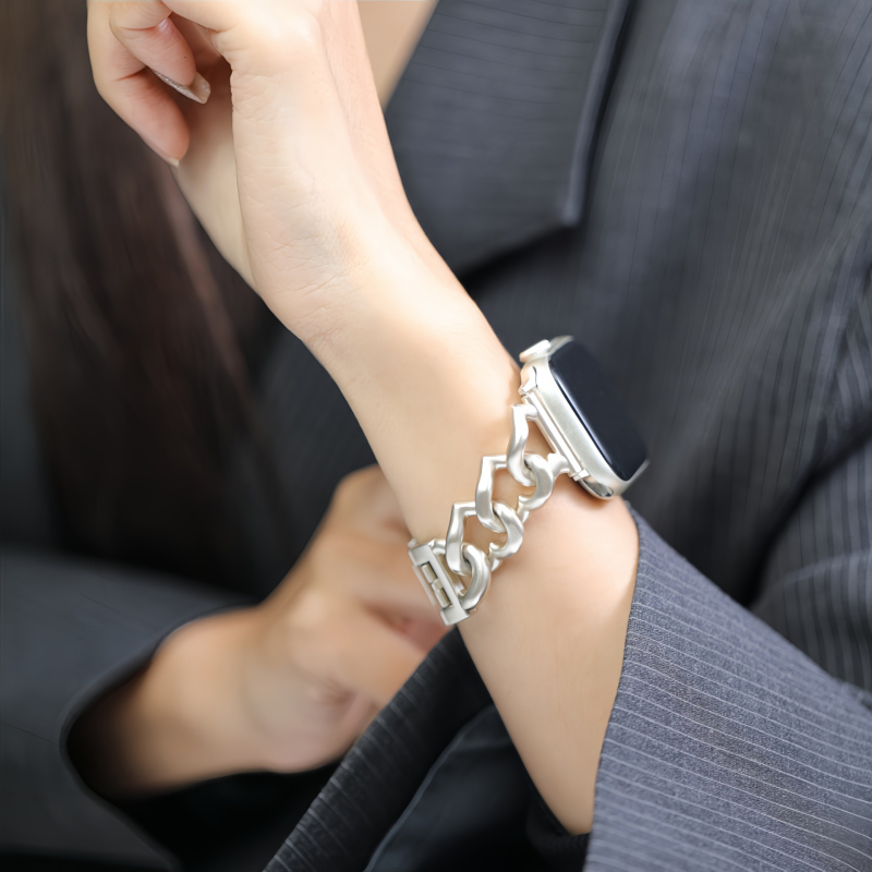 Remen za sat Twist Heart Chain za Apple Watch Ultra – legura metalna narukvica, Burei