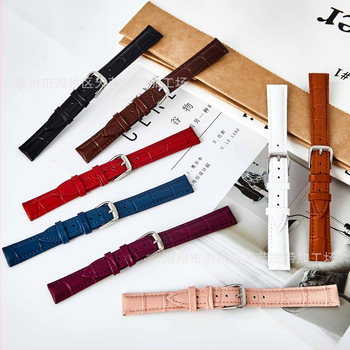 Náramok na hodinky z pravej kože, unisex, textúra bambusovo-krokodílová, dvojvrstvová hovädzia koža, pôvod: Chaozhou, zima 2023