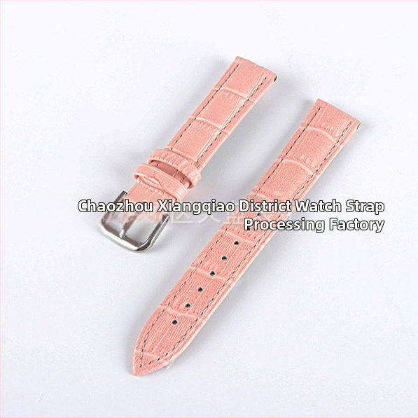 Náramok na hodinky z pravej kože, unisex, textúra bambusovo-krokodílová, dvojvrstvová hovädzia koža, pôvod: Chaozhou, zima 2023