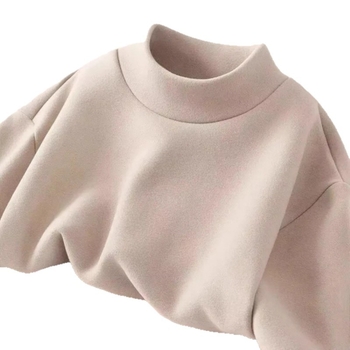 Vyriski marškiniai ilgomis rankovėmis su aukšta apykakle, fliso vidinė apdaila, siauras kirpimas, Derong audinys ≥96%