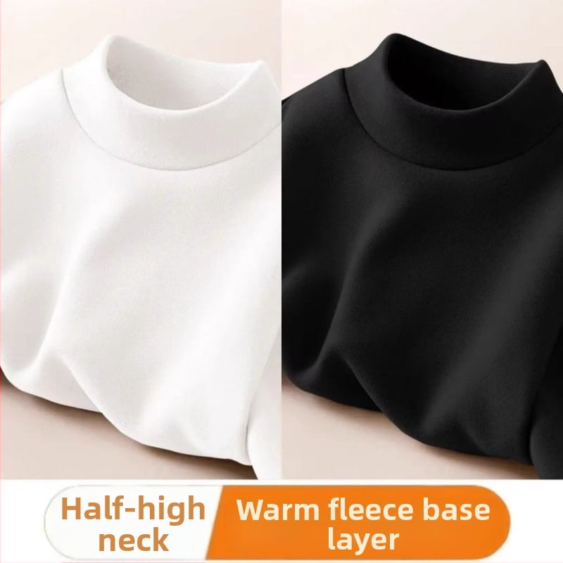 Meeste fliisiga voodiga T-särk kõrge kaelaga, pikkade käistega, slim fit, Derong kangas ≥96%