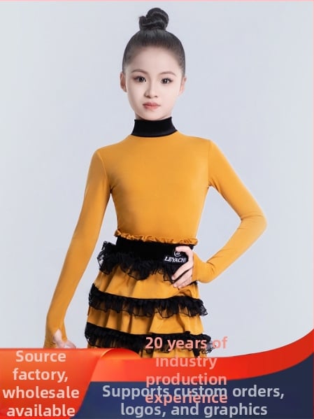 Latino tantsuriiet lastele, noorematele ja täiskasvanutele — 2025. aasta talv, kõrgekvaliteediline igapäevane treening- ja esinemisriide; Crystal Hemp polüester 90–95%; Magus stiil, Elegantne igapäevane stiil