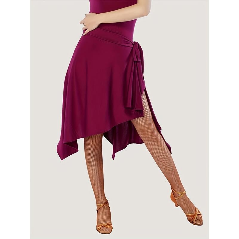 Ženska plesna suknja, latino salsa tango stil, corduroy tkanina, sadržaj lana, 2026 jesen-zima