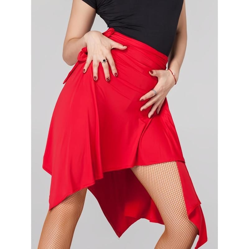 Ženska plesna suknja, latino salsa tango stil, corduroy tkanina, sadržaj lana, 2026 jesen-zima