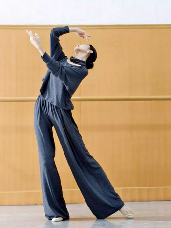 Μοντέρνο γυναικείο ένδυμα για χορό πρακτικής - άνετη εφαρμογή, μακριά μανίκια, βαμβάκι, επένδυση βαμβάκι, μάρκα Chendi, για ενήλικες γυναίκες