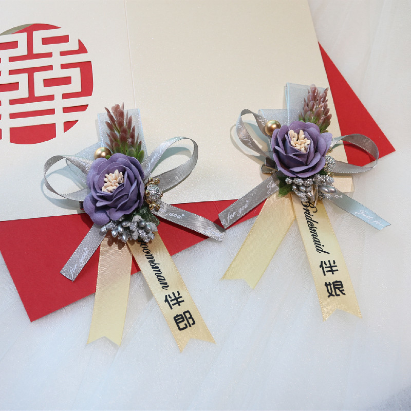 Corsage vestuvėms – šiuolaikiškas minimalistinis stilis porai, geometrinis dizainas, medžiaga: Kitas, Žiemos 2022 leidimas